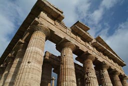 Paestum, Greek Temple, ruin.