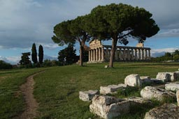 Paestum, Greek Temple, ruin.