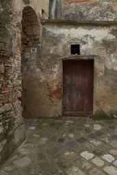 Aliano in Basilicata, wooden door.