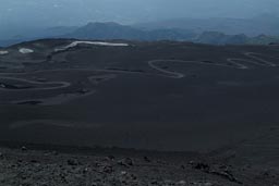 Mount Etna top road leading up to 2,900m.