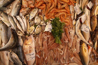 Riposto, fish market, seafood.