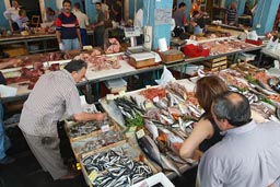 Riposto, fish market, seafood.