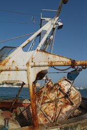 Trapani, fisher boats, cutter, old harbor, port.
