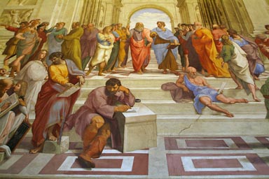 Philosophers in Signature Room, by Raphael, Vatikan Museum.