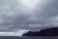 Cloudy, rainy, coast of Norway.