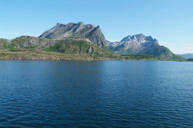 Arctic Circle Norway from Ferry.