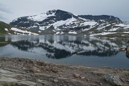 Mount and lake.