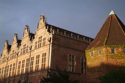 Gdansk in sunset light.