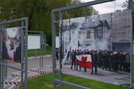 Photo exhibition, Poland revolution.