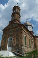 Brick orthodox Church Danube Delta Romania.