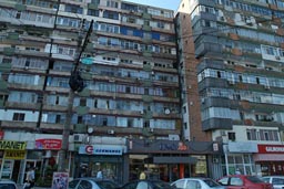 Galati, Romania, Communist Appartment Blocks.