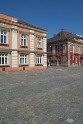 Timisoara, old, Viennese house on union square.