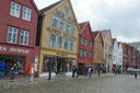 Norway, Bergen, Bryggen, Hanseatic houses.