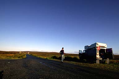 Camp on the moors