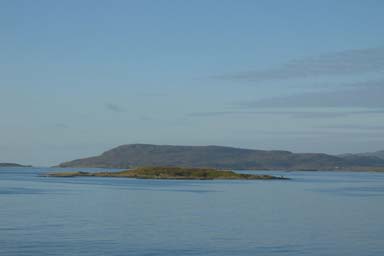 Sunrise light and islet