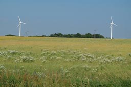 Wind turbines on Oland, light is getting interesting.