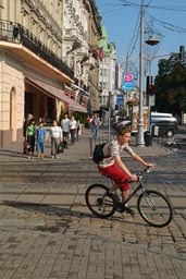 Central L'viv, Lemberg. Bicycle