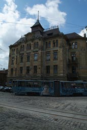 Tramway in L'viv.