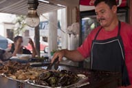 Taco man in El Fuerte. 