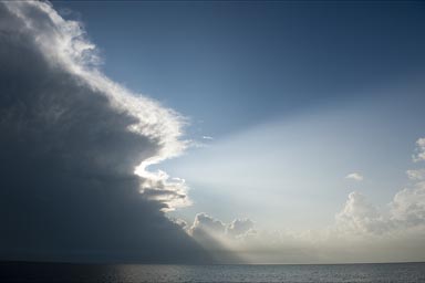 Weather changes can be swift, Campeche Bay, Mexico.