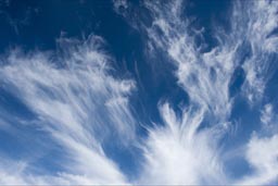 Cloud formations always changing, the skies in Mexico's rainy season.