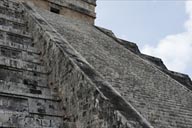 Detail Chichen Itza. Steps.