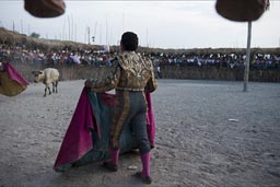 Torero, Bull fighting arena, Rio Lagartos, Mexico