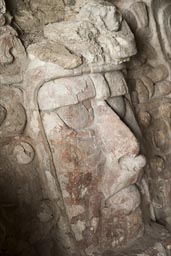 Mask of Ruler Maya site of Kohunlich, southern Quintana Roo.