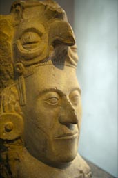 Bust Palenque museum.
