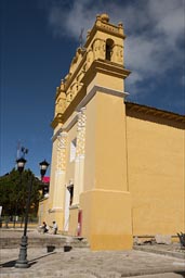 Yellow church in Comitan, Chiapas.
