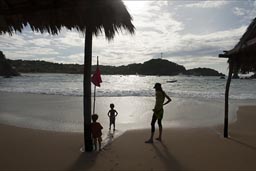 Beach and Bay Puerto Angel.