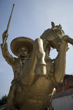 Hacienda de San Juan statue of Emiliano Zapata.