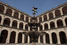 Patio fountain, Palcio Nacional, Mexico City, El Zovcalo.