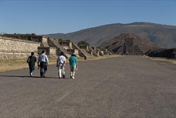 Avenue ofthe Dead, Pyramid of the Moon, Teotihuacan.