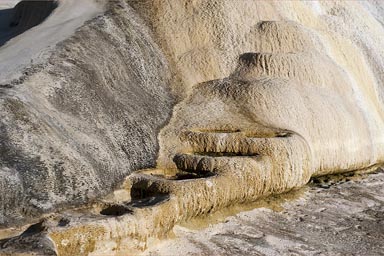 Washed white rocks, Hierve de Agua.