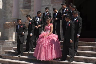 Fiesta de quince anos. Mitla, Oaxaca.