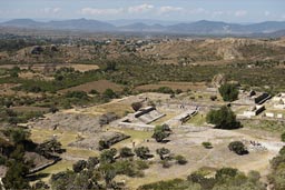 Ballcourt Yagul, Oaxacan landscape.