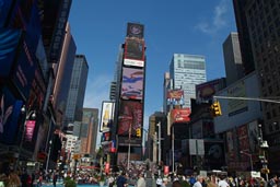 Times Square mid day.