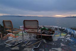 Terrrace on Albany Bulb, San Francisco Bay.