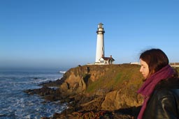 Christina at Pigeon Point.