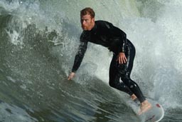 Surfer and wave.