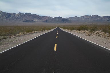 Entering Death Valley.