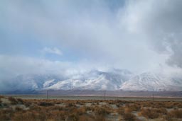 Mount Witney Ranges in snow and clouds.