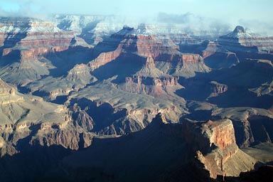 Snow in Grand Canyon.