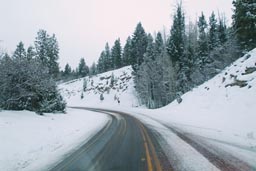 Snow in Utah.