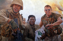 Marine Corps, Liberation of Kuwait painting, 29 Palms.