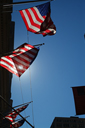 US-flags, New York, Oct2010.