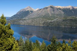 Near Bariloche, Rio Negro region, Argentina, Parque Nacional Nahuel Huapi, Lago Gutierrez, Cerros Catedral, north and south.