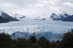 Perito Moreno glacier as far as the eye can see.