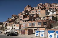 Outskirts, up on the canyon walls, La Paz, Bolivia.